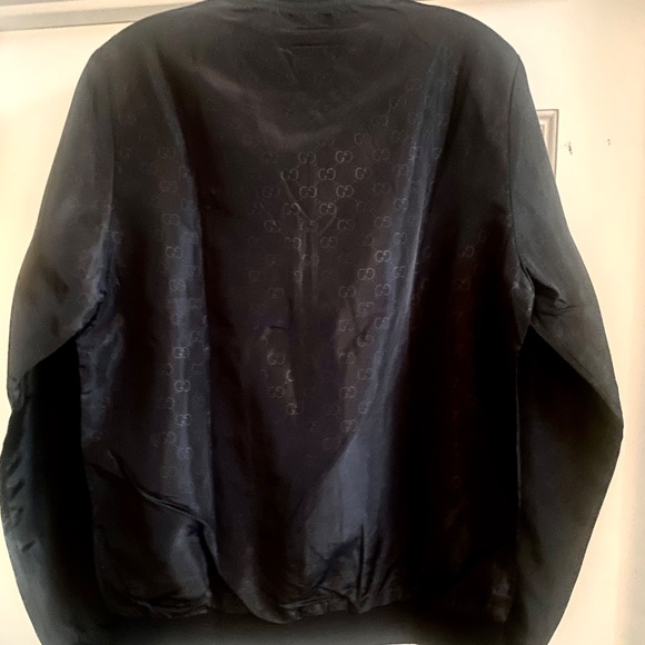 Black All-Over G Print Gucci Nylon Jacket. - Picture 6 of 9